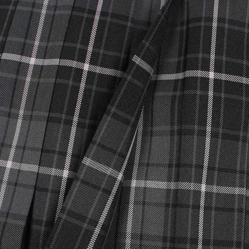cutiekil-skirt-bow-jk-black-grey-plaid-uniform-skirt-c00770