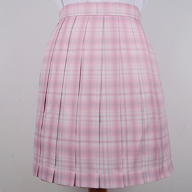 cutiekil-skirt-bow-jk-girly-pink-plaid-uniform-skirt-c00767