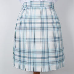 cutiekil-skirt-bow-jk-glacier-blue-plaid-uniform-skirt-c00883