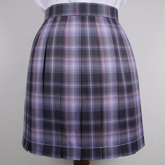 cutiekil-skirt-bow-jk-purple-blue-plaid-uniform-skirt-c00762-