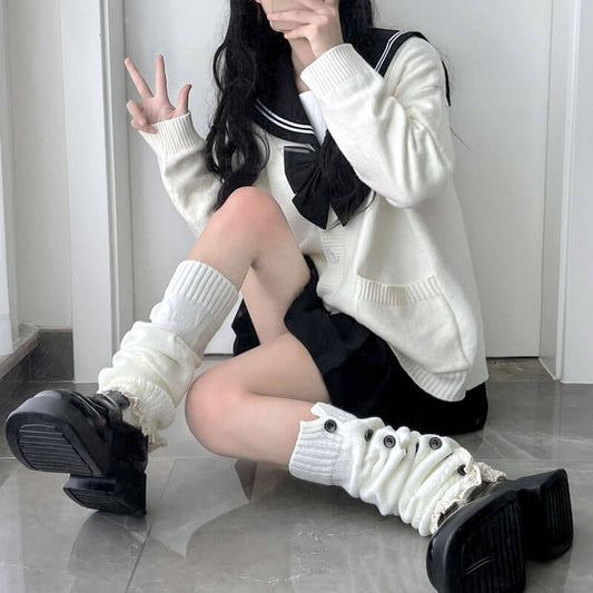 cutiekill-aesthetic-button-lace-leg-warmers-c0167