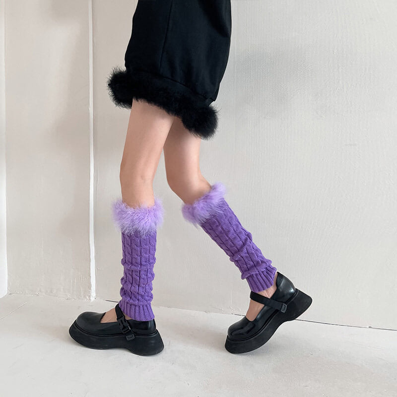 cutiekill-aesthetic-y2k-fluffy-leg-warmers-c0192