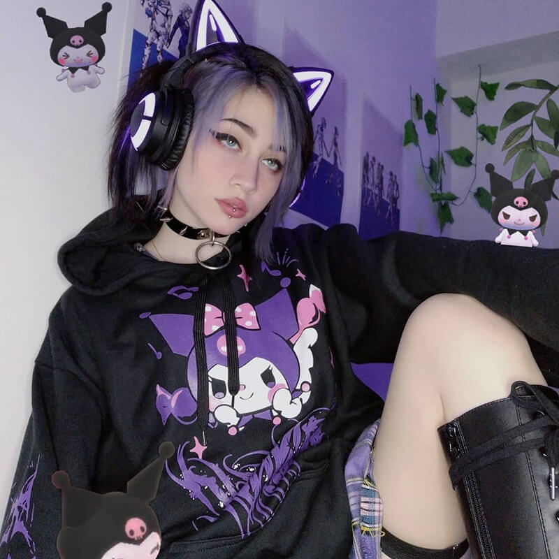 cutiekill-alternative-goth-evil-kuromi-hoodie-jumper-c01196