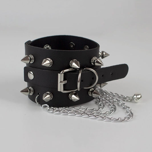 Alternative punk rivet chains bracelet