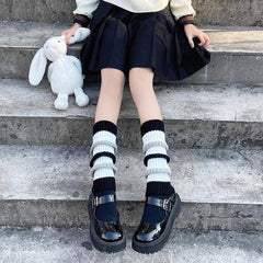 cutiekill-back-to-school-y2k-stripes-leg-warmers-c0100