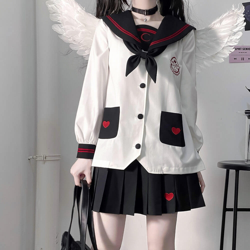 cutiekill-black-white-adorable-ghost-jk-uniform-set-jk0034