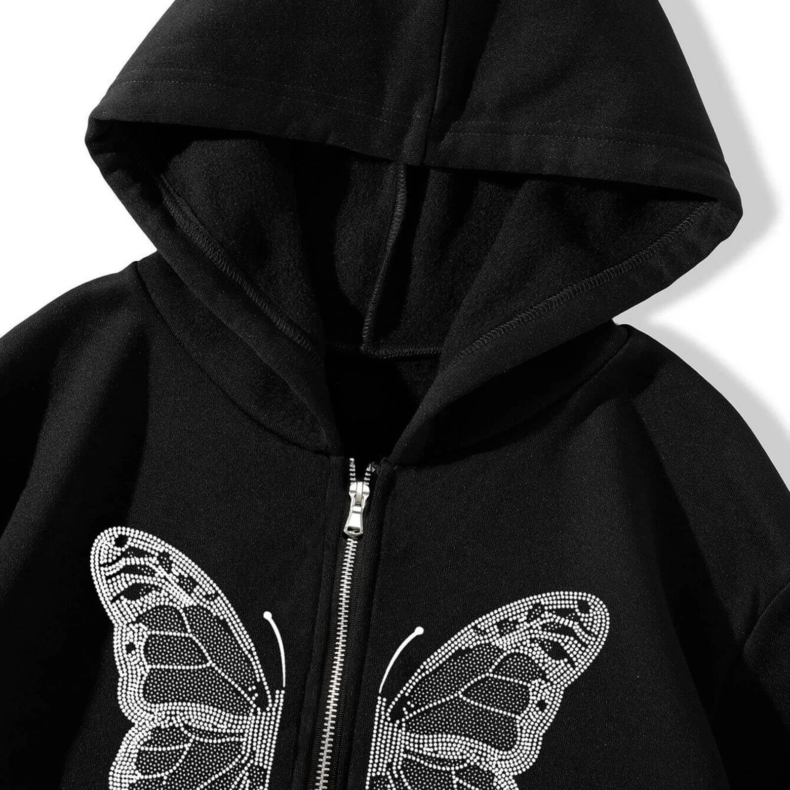 Butterflies zipper hoodie