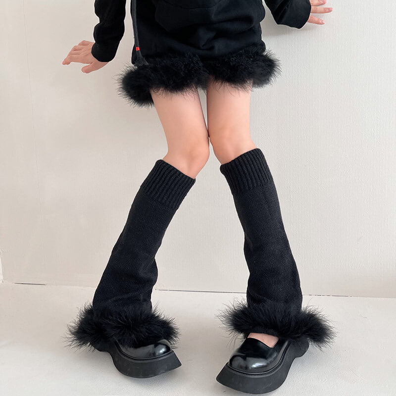 cutiekill-buy-2-get-1fairy-plume-y2k-leg-warmers-c0129