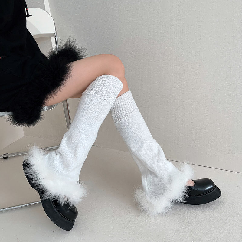 cutiekill-buy-2-get-1fairy-plume-y2k-leg-warmers-c0129