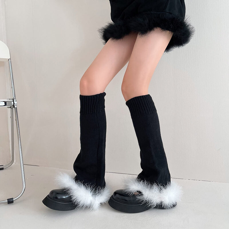 cutiekill-buy-2-get-1fairy-plume-y2k-leg-warmers-c0129