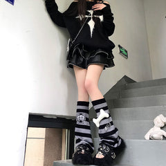 cutiekill-buy-2-get-1harajuku-bone-punk-leg-warmers-c0136