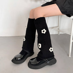 cutiekill-buy-2-get-1knit-flowers-y2k-leg-warmers-c0130