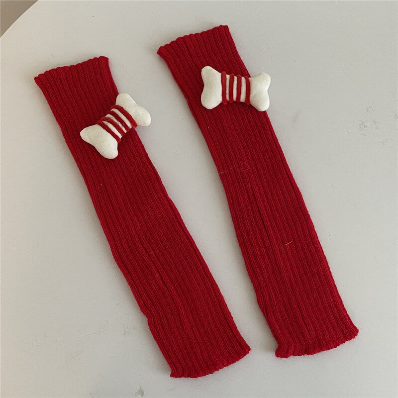 cutiekill-candy-bones-y2k-kawaii-leg-warmers-c0157