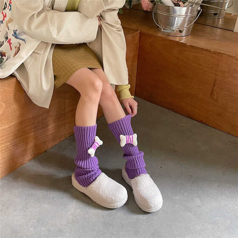 cutiekill-candy-bones-y2k-kawaii-leg-warmers-c0157