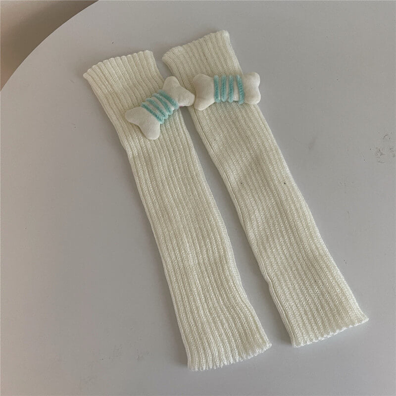 cutiekill-candy-bones-y2k-kawaii-leg-warmers-c0157