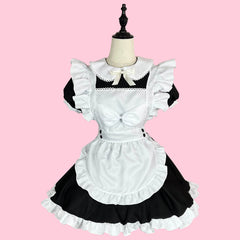 Cosplay bow maid dress set