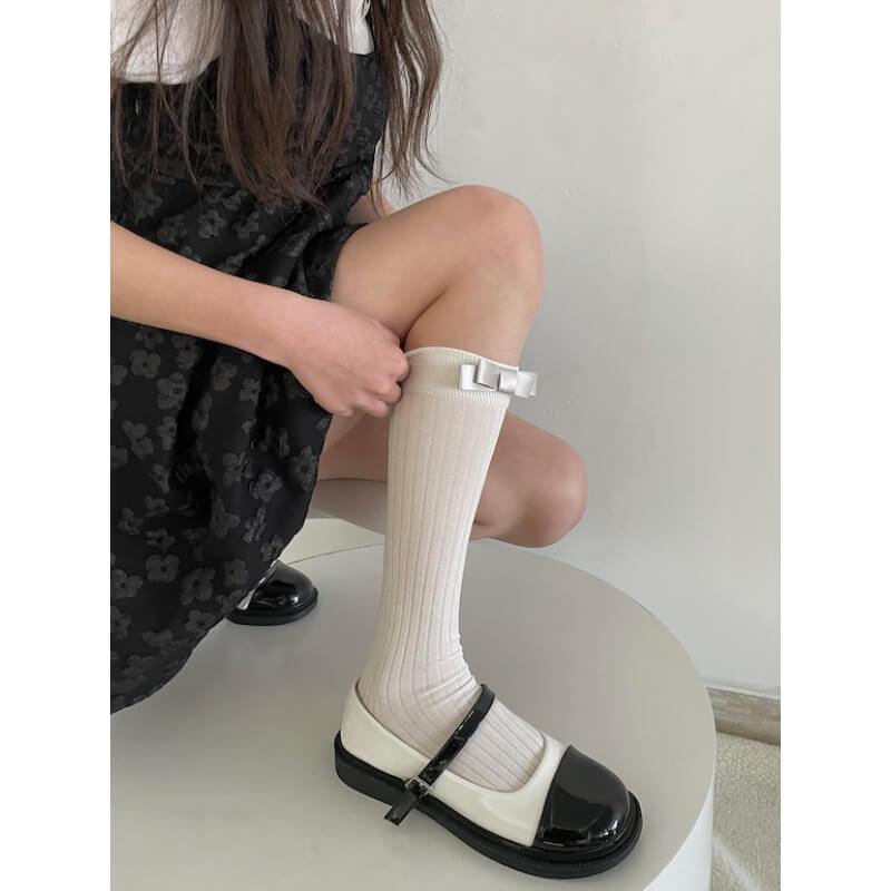 cutiekill-cream-bow-stockings-c0243