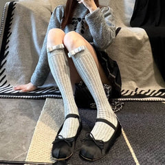 cutiekill-cream-bow-stockings-c0243