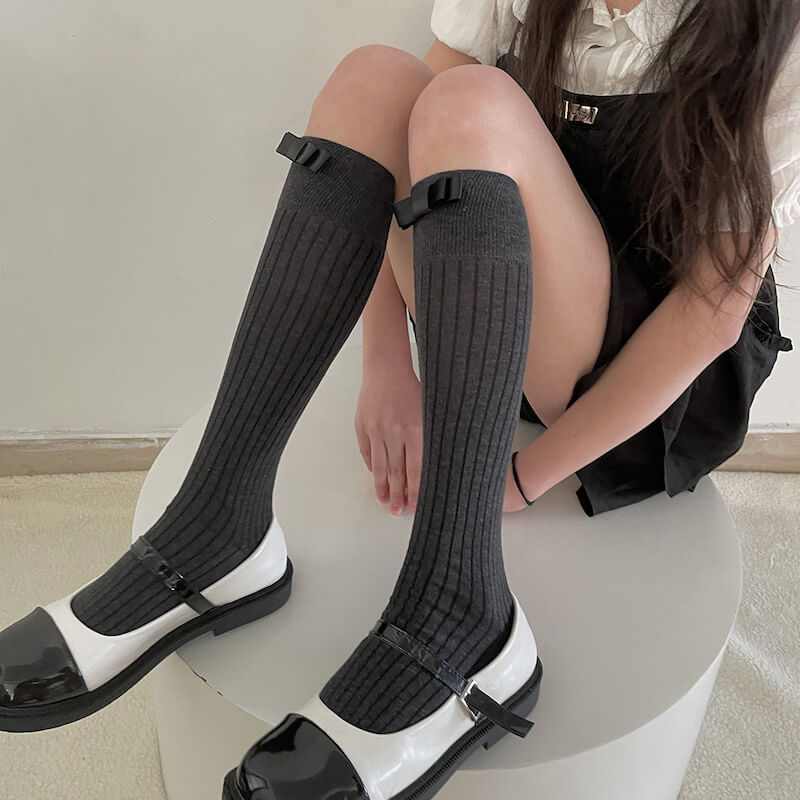 cutiekill-cream-bow-stockings-c0243