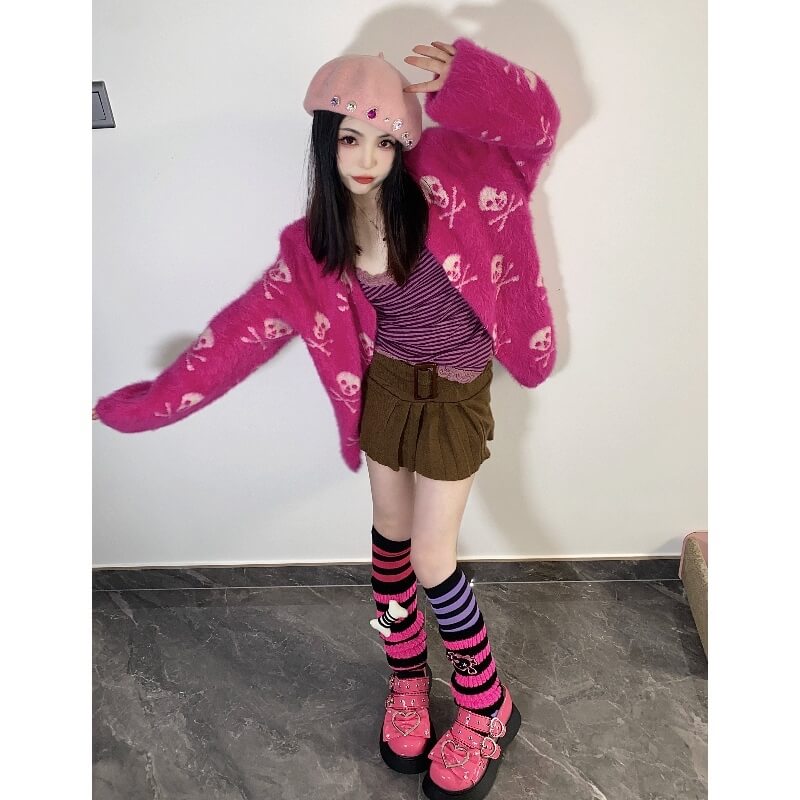 cutiekill-cute-bone-skeleton-leg-warmers-c0179