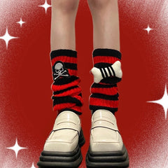 cutiekill-cute-bone-skeleton-leg-warmers-c0179