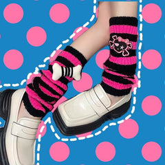 cutiekill-cute-bone-skeleton-leg-warmers-c0179