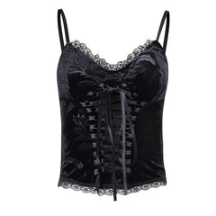 cutiekill-dark-aesthetic-jacquard-ribbon-camisole-ah0143