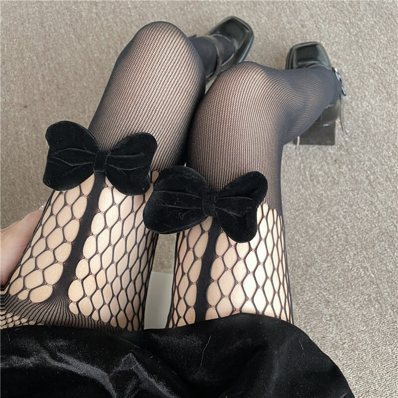 cutiekill-elegant-goth-bow-tights-c0143