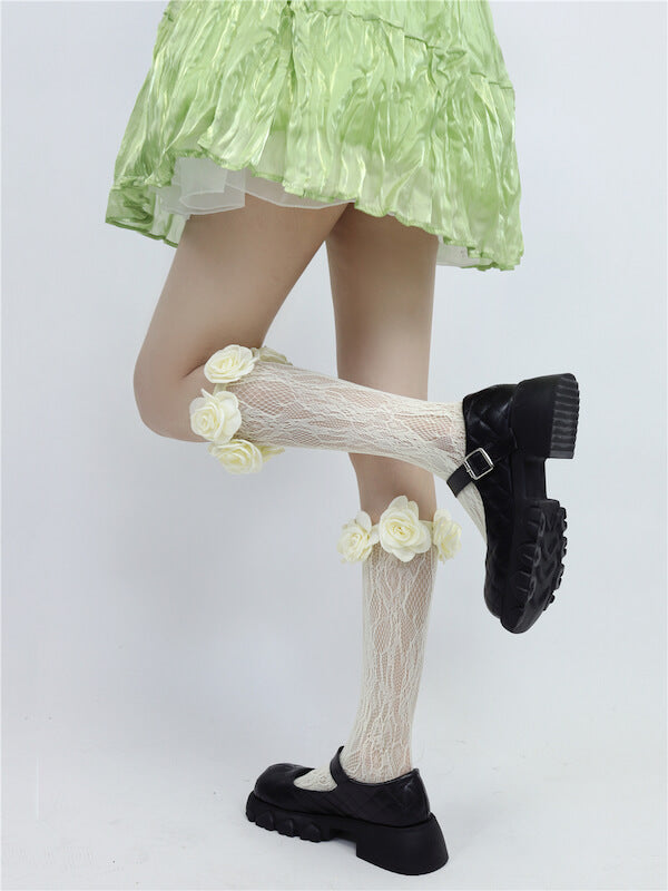 cutiekill-fairy-core-camellia-lace-stockings-c0081