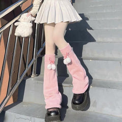 cutiekill-fluffy-pompon-girly-leg-warmers-c0175
