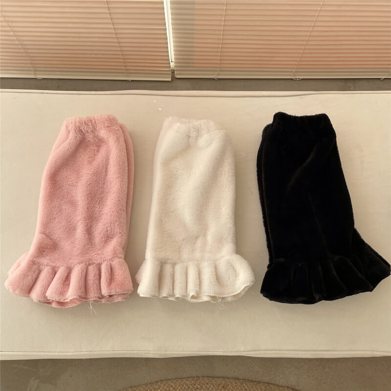 cutiekill-fluffy-vintage-y2k-leg-warmers-c0114