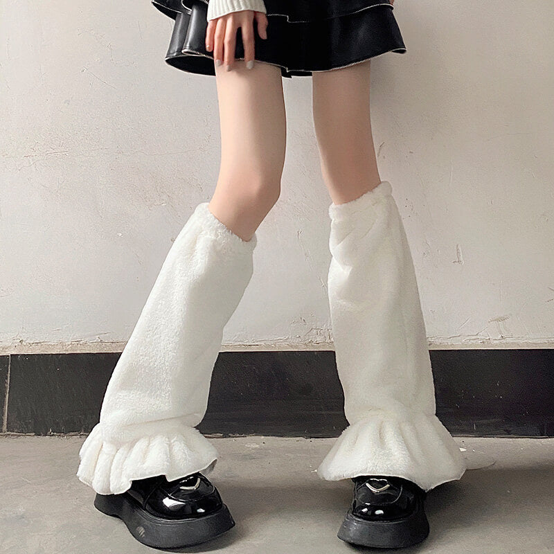 cutiekill-fluffy-vintage-y2k-leg-warmers-c0114