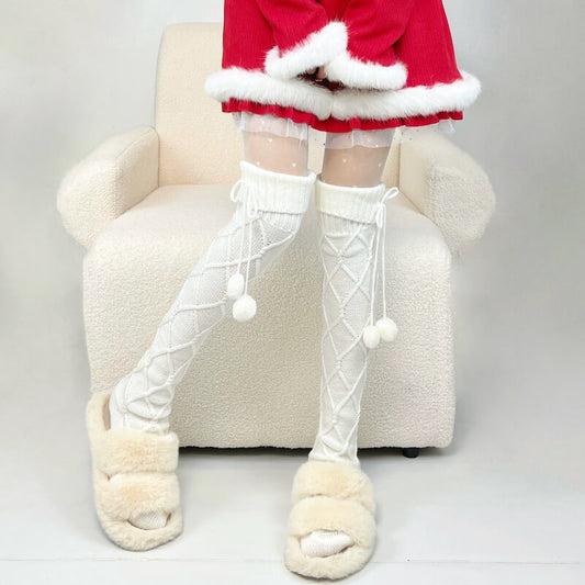 cutiekill-fluffy-warm-pompon-long-stockings-c0154