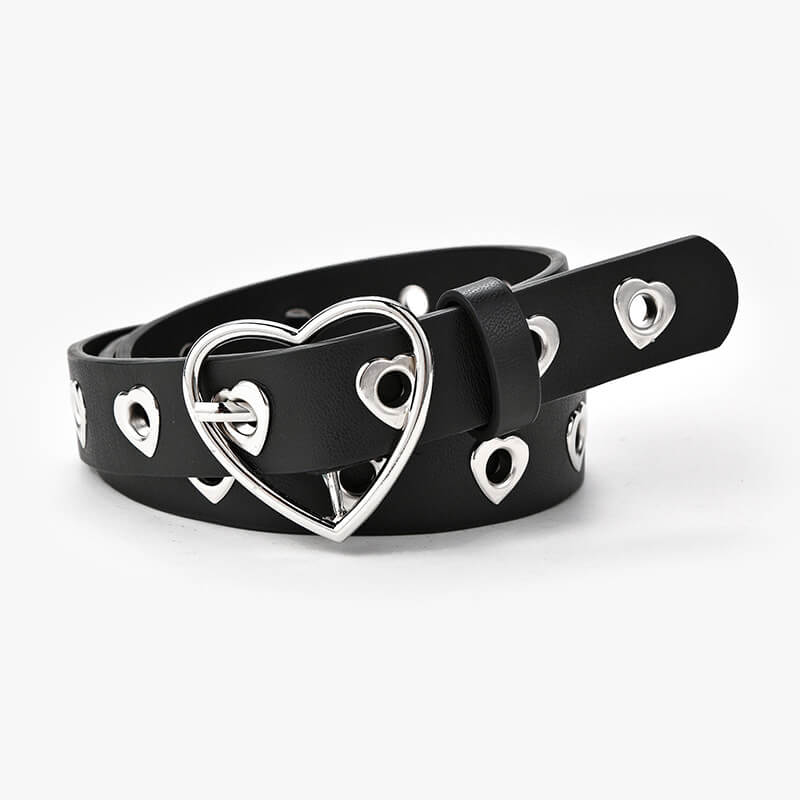 cutiekill-full-of-love-heart-holes-y2k-buckle-belt-c01197