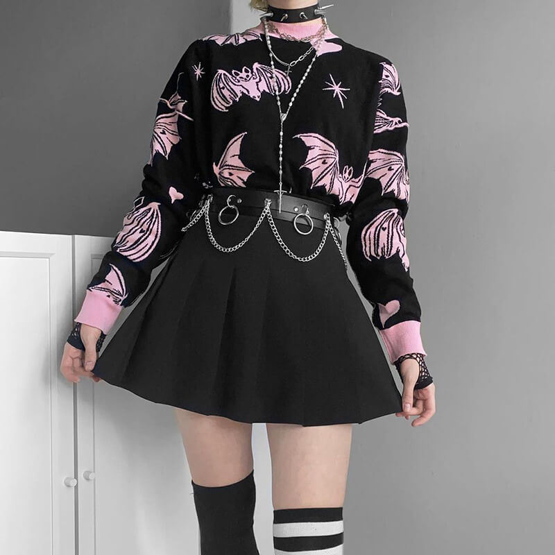cutiekill-goth-bat-wings-oversize-sweater-ah0092