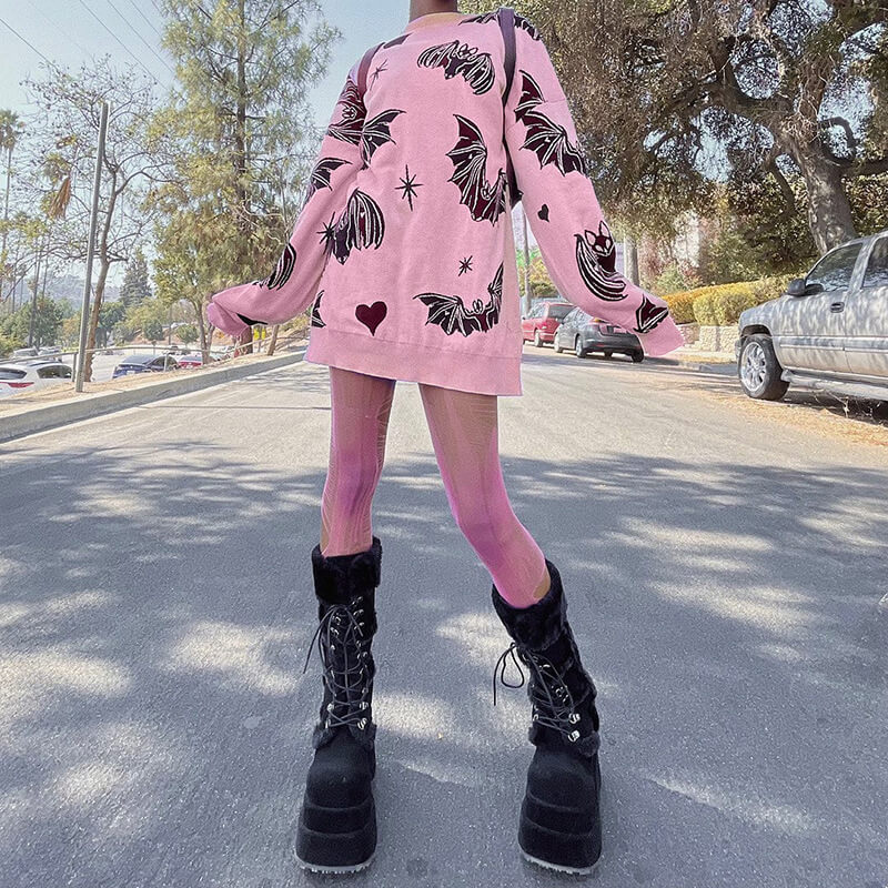 cutiekill-goth-bat-wings-oversize-sweater-ah0092