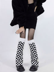 cutiekill-goth-chill-y2k-chessboard-leg-warmers-c0085