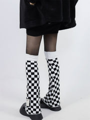 cutiekill-goth-chill-y2k-chessboard-leg-warmers-c0085