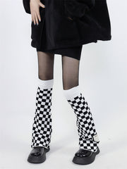 cutiekill-goth-chill-y2k-chessboard-leg-warmers-c0085