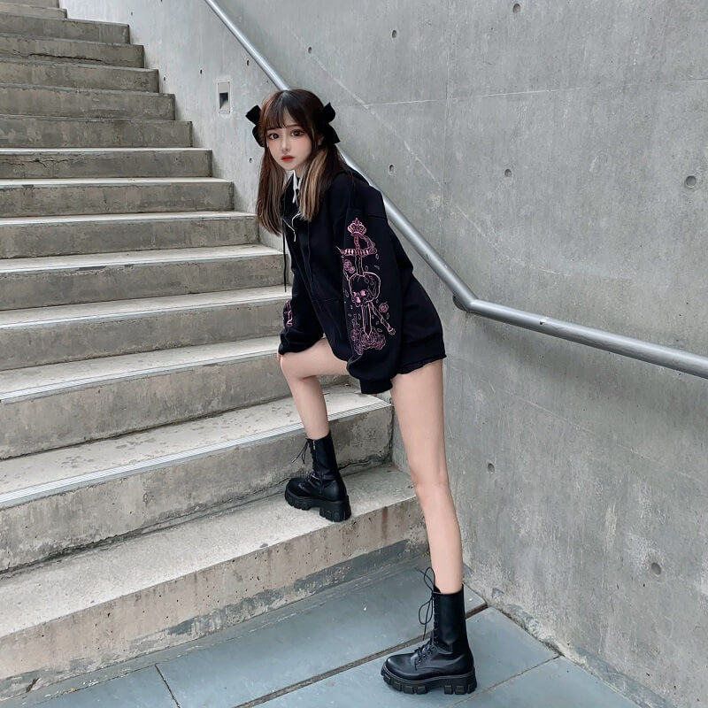 cutiekill-goth-pink-sword-in-skull-hoodie-jacket-ah0038