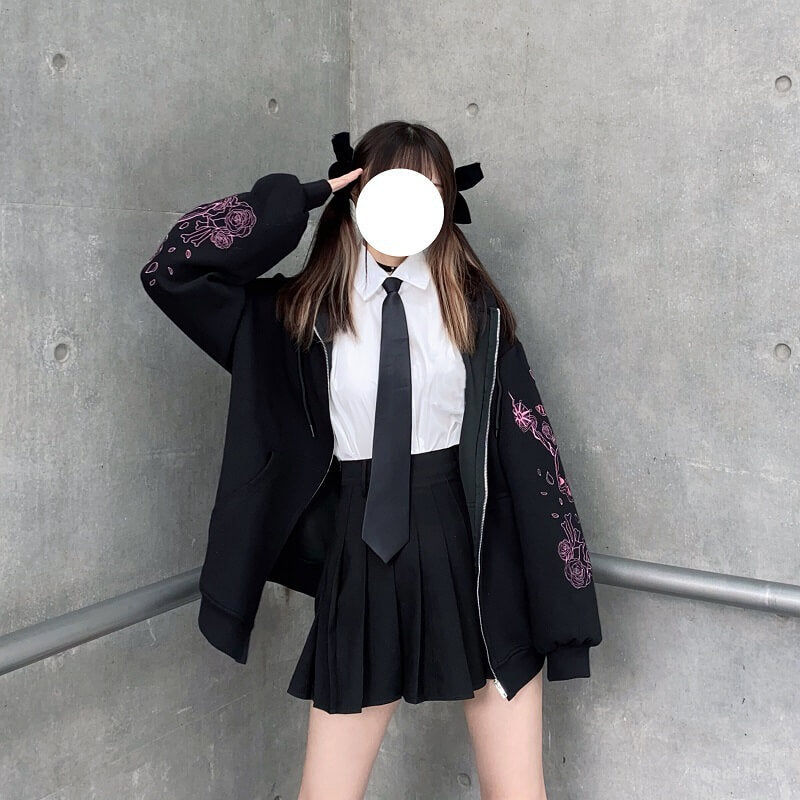 cutiekill-goth-pink-sword-in-skull-hoodie-jacket-ah0038