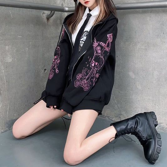 cutiekill-goth-pink-sword-in-skull-hoodie-jacket-ah0038