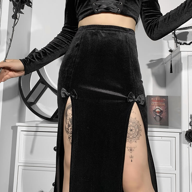   cutiekill-goth-punk-sexy-slit-long-skirt-ah0277