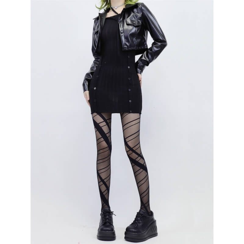 cutiekill-gothic-irregular-lines-tights-c0238