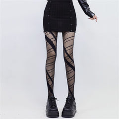 cutiekill-gothic-irregular-lines-tights-c0238