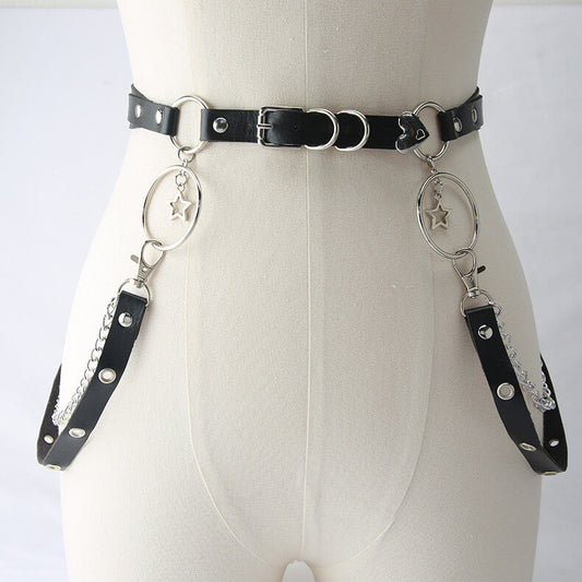 cutiekill-gothic-lolita-twinkle-stars-hearts-body-chain-belt-b0001