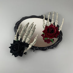 cutiekill-gothic-rose-skeleton-hair-clip-ah0210