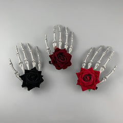 cutiekill-gothic-rose-skeleton-hair-clip-ah0210