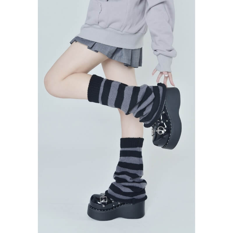 cutiekill-grey-pink-y2k-leg-warmer-c0183