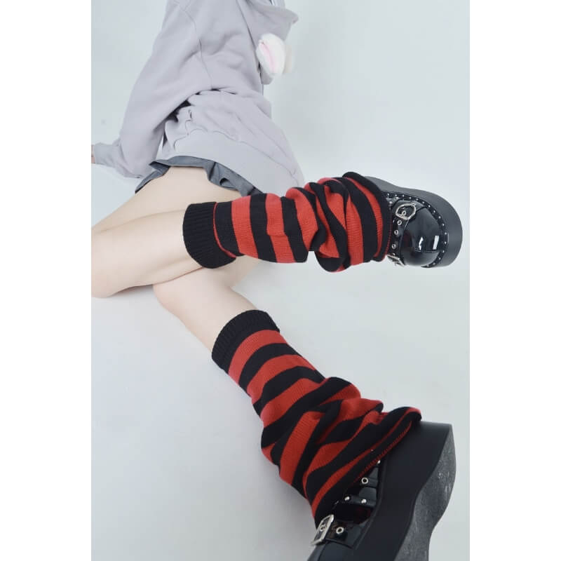 cutiekill-grey-pink-y2k-leg-warmer-c0183